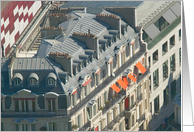 Paris Roof Tops - Blank Note Card