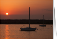 Sailboats at Sunrise - Retirement Congratulations card