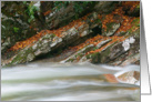 Autumn River Cascades (V) - Blank Note Card