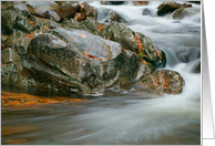 Autumn River Cascades (VI) - Blank Note Card