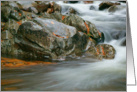 Autumn River Cascades (VI) - Blank Note Card