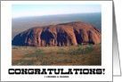 Congratulations! (Uluru Ayers Rock Australia) You Totally Rock! card