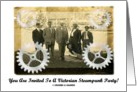 You Are Invited To A Victorian Steampunk Party! (Gears) card