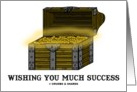 Wishing You Much Success (Treasure Chest With Gold Coins) card