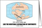 Like The Inevitable Separation Of Continents (Laurasia / Gondwana) card