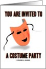 You Are Invited To A Costume Party (Face Mask) card