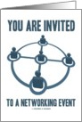 You Are Invited To A Networking Event (Five Icons In A Circle) card