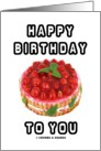 Happy Birthday To You (Strawberry Shortcake Cake) card