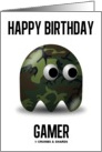 Happy Birthday Gamer (Military Ghose Camouflage Game Baddie) card