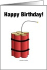 Happy Birthday! (Bundle Of Dynamite With Lit Wick / Fuse) card