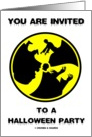 You Are Invited To A Halloween Party (Radioactive Zombies) card