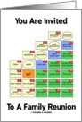 You Are Invited To A Family Reunion (Cousin Tree Genetic Kinship) card