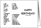 Happy Birthday International Morse Code Communication card