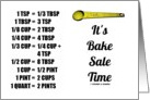 It’s Bake Sale Time Measurement Conversion Chart card