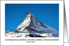 Congratulations, On Reaching Your Summit! Matterhorn Mountain card