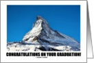 Congratulations On Your Graduation! (Matterhorn Mountain) card
