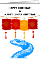 Birthday for Someone Celebrating Lunar New Year 2025 Year of the Snake card