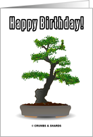 Happy Birthday! (Bonsai Tree Plant) card