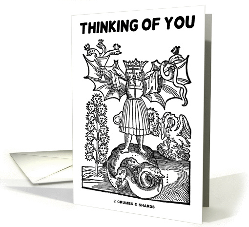 Thinking Of You (Medieval Twin Alchemist Drawing) card (837293)