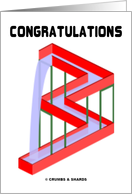 Congratulations (Perpetual Waterfall) card