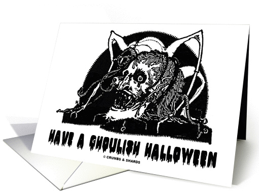 Have A Ghoulish Halloween (Skull A Nightmare Or Two Should Do It) card