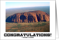 Congratulations! (Uluru Ayers Rock Australia) You Totally Rock! card