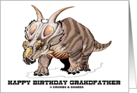 Happy Birthday Grandfather (Achelousaurus Dinosaur) card