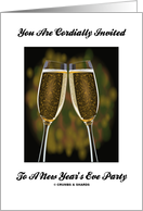 You Are Cordially Invited To A New Year’s Eve Party (Champagne) card