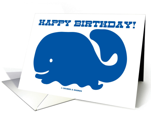 Happy Birthday! (Blue Whale) card (846525)