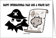 Happy International Talk Like A Pirate Day (Pirate Treasure Map) card