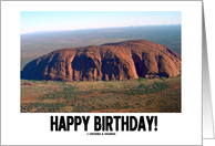 Happy Birthday! (Uluru Ayers Rock) card
