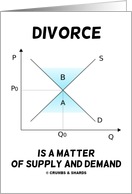 Divorce Is A Matter Of Supply And Demand (Supply And Demand Curve) card