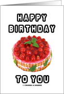 Happy Birthday To You (Strawberry Shortcake Cake) card