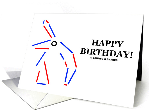 Happy Birthday! (Donkey Elephant Drawing Optical Illusion) card