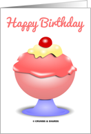 Happy Birthday! (Ice Cream With Cherry Topping) card