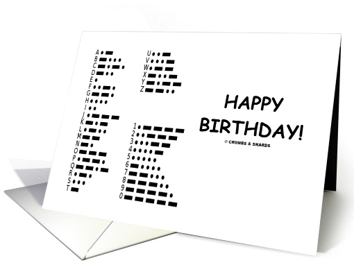 Happy Birthday International Morse Code Communication card (897646)