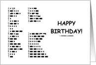 Happy Birthday International Morse Code Communication card