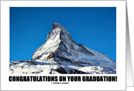 Congratulations On Your Graduation! (Matterhorn Mountain) card