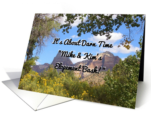 It's About Darn Time (Zion National Park) card (938003)