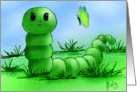 Green Worm-Children card