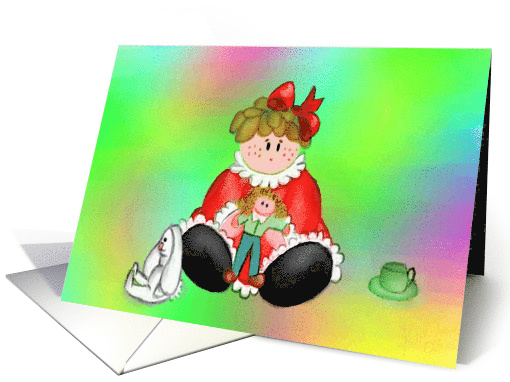 Tea Party-girl card (603251)