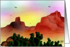 DESERT,southwest,sunset card