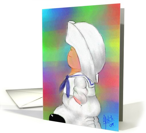 Boy in Sailor Suit-comical-Birthday card (614479)