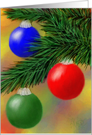 Christmas Tree Ornaments card
