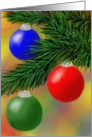 Christmas Tree Ornaments card