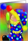 Boy in Clown Suit- humor card