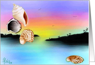 Sunset-Seascape-shells card