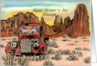 Father’s Day-Grandpa-old abandoned truck-southwest-desert card