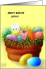 Easter,Uncle,Peeps,Eggs,clay pot card