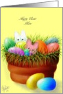 Easter,Mom,Peeps,Eggs,clay pot card